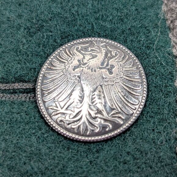 Petressa Blazer Women's 46 Green Wool Blend Edelweiss Embroidery Evergreen VTG - Picture 3 of 11